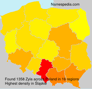 Surname Zyla in Poland Surname Zyla in Poland