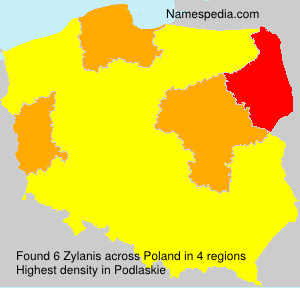Surname Zylanis in Poland Surname Zylanis in Poland