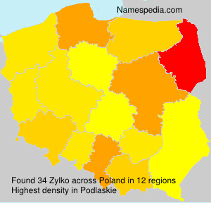Surname Zylko in Poland Surname Zylko in Poland