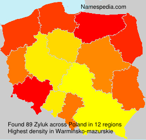 Surname Zyluk in Poland Surname Zyluk in Poland
