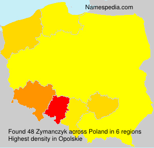 Surname Zymanczyk in Poland Surname Zymanczyk in Poland