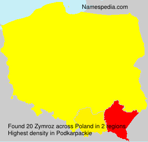 Surname Zymroz in Poland Surname Zymroz in Poland