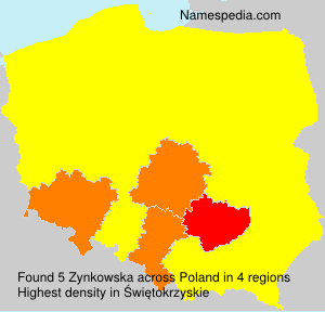 Surname Zynkowska in Poland Surname Zynkowska in Poland