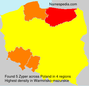 Surname Zyper in Poland Surname Zyper in Poland