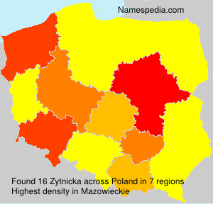 Surname Zytnicka in Poland Surname Zytnicka in Poland