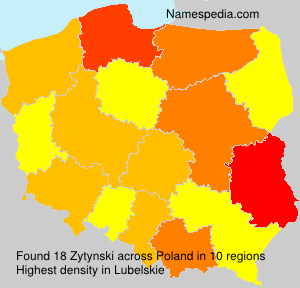 Surname Zytynski in Poland Surname Zytynski in Poland