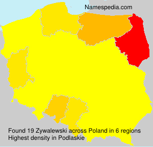 Surname Zywalewski in Poland Surname Zywalewski in Poland