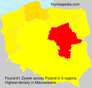 Surname Zywek in Poland Surname Zywek in Poland