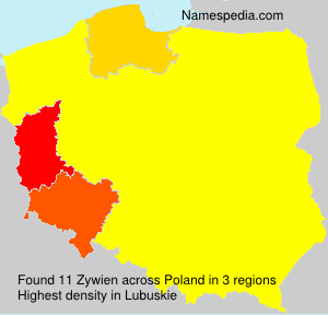 Surname Zywien in Poland Surname Zywien in Poland