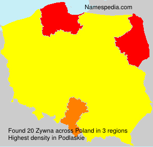 Surname Zywna in Poland Surname Zywna in Poland