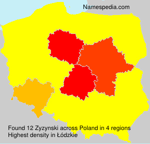 Surname Zyzynski in Poland Surname Zyzynski in Poland