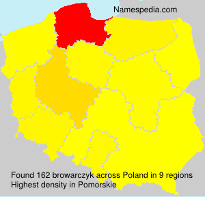 Surname browarczyk in Poland Surname browarczyk in Poland