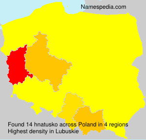 Surname hnatusko in Poland Surname hnatusko in Poland