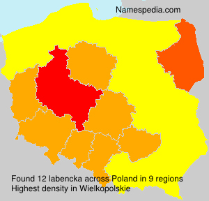 Surname labencka in Poland Surname labencka in Poland