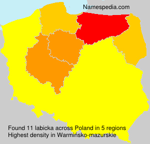 Surname labicka in Poland Surname labicka in Poland