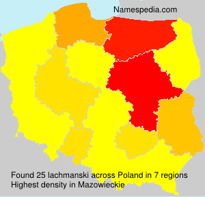 Surname lachmanski in Poland Surname lachmanski in Poland