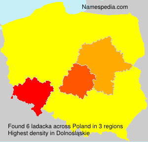 Surname ladacka in Poland Surname ladacka in Poland