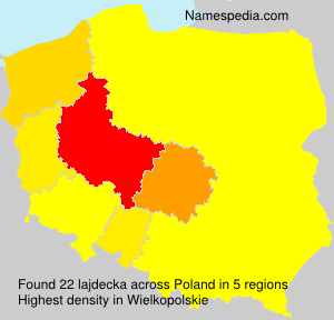 Surname lajdecka in Poland Surname lajdecka in Poland