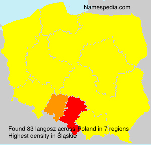 Surname langosz in Poland Surname langosz in Poland