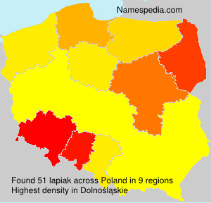 Surname lapiak in Poland Surname lapiak in Poland