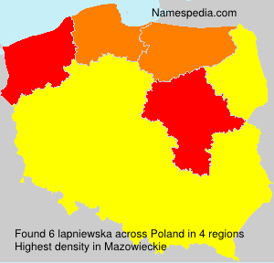 Surname lapniewska in Poland Surname lapniewska in Poland