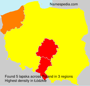Surname lapska in Poland Surname lapska in Poland