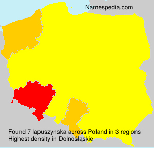 Surname lapuszynska in Poland Surname lapuszynska in Poland