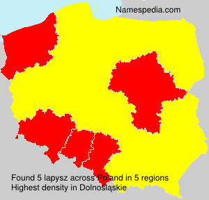 Surname lapysz in Poland Surname lapysz in Poland
