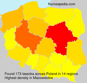 Surname lasecka in Poland Surname lasecka in Poland