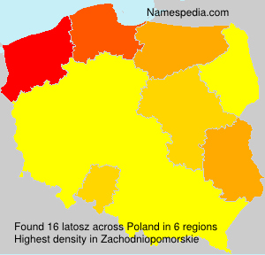 Surname latosz in Poland Surname latosz in Poland
