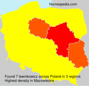Surname lawnikowicz in Poland Surname lawnikowicz in Poland