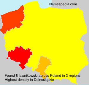 Surname lawnikowski in Poland Surname lawnikowski in Poland
