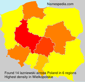 Surname lazniewski in Poland Surname lazniewski in Poland