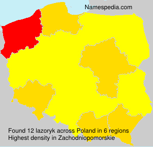 Surname lazoryk in Poland Surname lazoryk in Poland