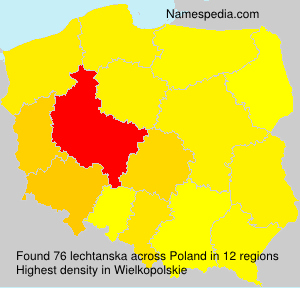 Surname lechtanska in Poland Surname lechtanska in Poland