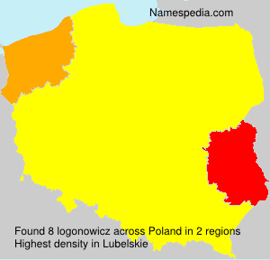 Surname logonowicz in Poland Surname logonowicz in Poland