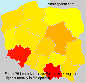 Surname lomnicka in Poland Surname lomnicka in Poland