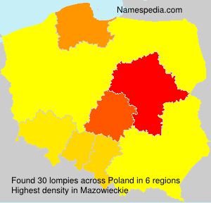 Surname lompies in Poland Surname lompies in Poland