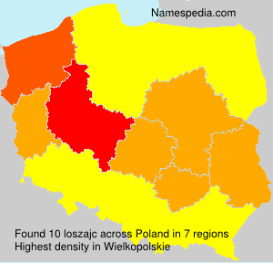 Surname loszajc in Poland Surname loszajc in Poland