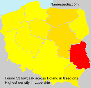 Surname lowczak in Poland Surname lowczak in Poland