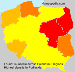 Surname lozecki in Poland Surname lozecki in Poland