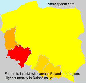 Surname lucinkiewicz in Poland Surname lucinkiewicz in Poland