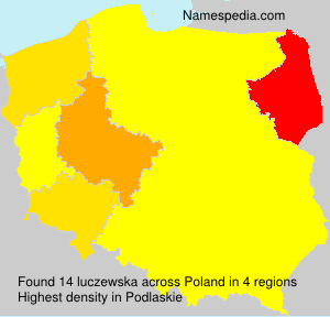 Surname luczewska in Poland Surname luczewska in Poland