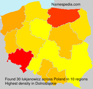 Surname lukjanowicz in Poland Surname lukjanowicz in Poland