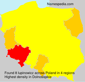 Surname lupinowicz in Poland Surname lupinowicz in Poland