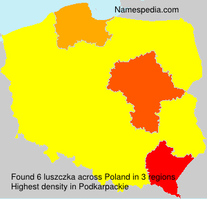 Surname luszczka in Poland Surname luszczka in Poland