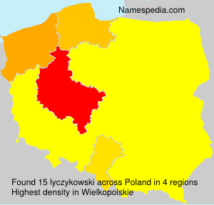Surname lyczykowski in Poland Surname lyczykowski in Poland