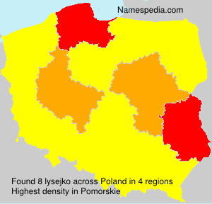Surname lysejko in Poland Surname lysejko in Poland
