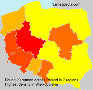 Surname rotman in Poland Surname rotman in Poland