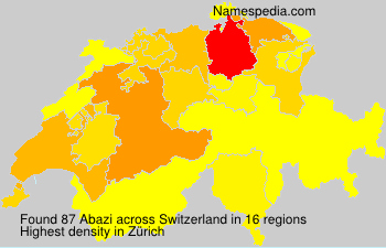Surname Abazi in Switzerland Surname Abazi in Switzerland